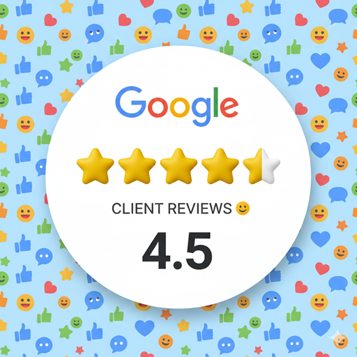 4.5 stars on Google